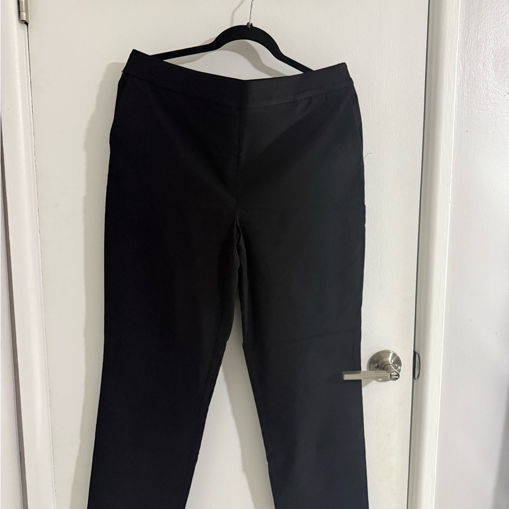 Hilary Radley Black Straight Leg Pants